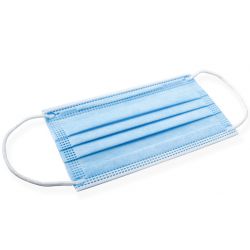 GIMA GISAFE QUIRÚRGIC MASCARILLA 98% 3 CAPAS TIPO II WITH ELASTICS - _ AZUL CLARO (50 UDS)