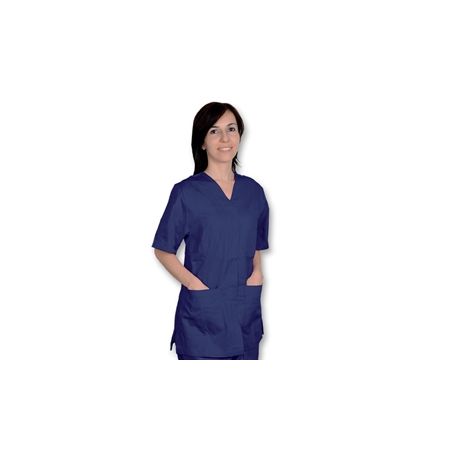 GIMA CASACA CON BOTONES AUTOMÁTICOS - UNISEX - ALGODÓN/POLIESTER - BLU - VARIAS TALLAS XS, S, M , L, XL, XXL (1 UD)