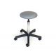 GIMA STOOL - PADDED SEAT WITH CASTORS - GREY