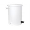 GIMA BASURA CUBO WITH PEDAL I BLANCO BARNIZED ACERO - 9,5 LITROS