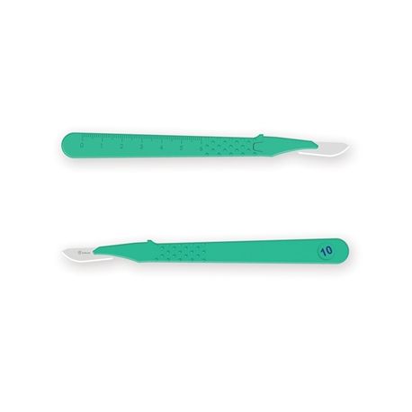 GIMA BISTURI MONOUSO DE ACERO INOX ESTERIL MODEL PREMIUM - DISAL MeASURES (5 x 10 UDS)