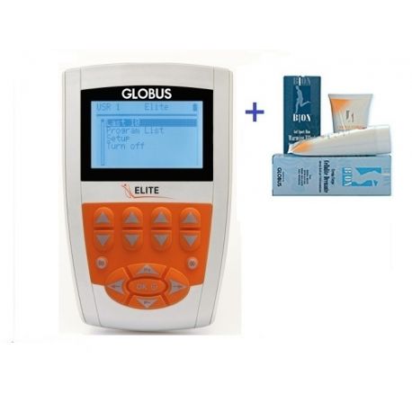 GLOBUS ELECTROSTIMULADOR ELITE + KIT + 1 CREMA REAFIRMANTE GLOBUS
