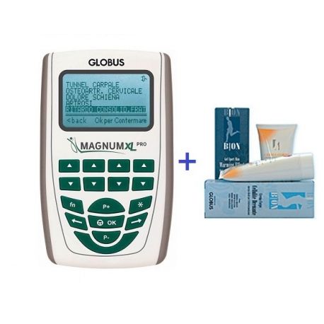 GLOBUS ELECTROSTIMULADOR MAGNUM XL PRO + KIT + 1 CREMA REAFIRMANTE GLOBUS