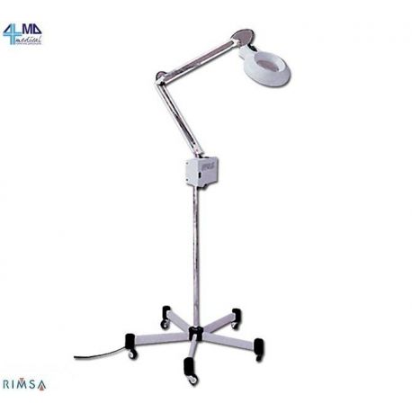 RIMSA LAMPARA FLUORESCENTE SOLENORD - DE PIE CON RUEDAS - 550 LUX