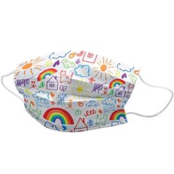 GISAFE 98% FILTERING SURGEON MASK 3 PLY TYPE II WITH LOOPS - ADULT - CARTOON - FLOWPACK (10 PCS)