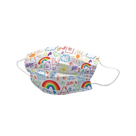 GIMA TYPE II 3-CAP MASKES MIT FILTRO 98% MIT GOMAS FLOWPACK - FANTASY CARTOON (10 UDS)