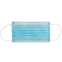 GIMA  GISAFE 98% FILTERING SURGEON MASK 3 PLY TYPE II WITH LOOPS - ADULT - LIGHT BLUE - FLOWPACK (10 PCS)