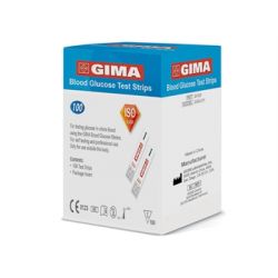 GIMA GLUCOSA TIES PARA GLUCOMETRO GIMA (100 TIRAS)