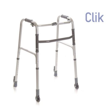 MORETTI ANDADOR DE ALUMINIO PLEGABLE 2 FIJAS EN 2 PUNTALS MET AUTO-BLOQUEO SYSTEEM (RP737)