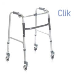 MORETTI FOLDING WALKER WITH 4 WHEELS AND 2 BRAKES