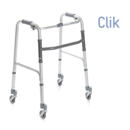 MORETTI ANDADOR DE ALUMINIO  - PLEGABLE CON 4 RUEDAS PIVOTANTES - VARIAS ALTURAS (RP733)