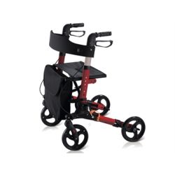 GIMA COMPACT ROLLATOR - FOLDABLE - RED