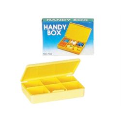 GIMA DAILY HANDY PILL BOX - YELLOW