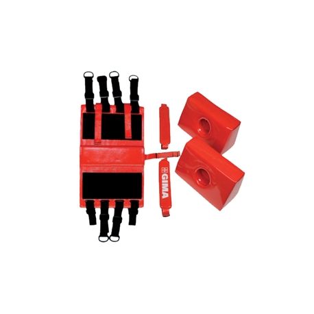 GIMA  "FERMO 2"HEAD IMMOBILIZER - RED