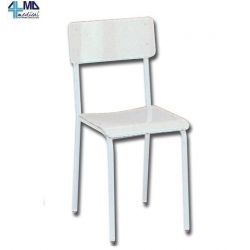 GIMA SILLA CON ASIENTO DE PLASTICO SIN APOYABRAZOS