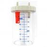 GIMA AUTOCLAVABLE VASE at 121 °C – 1 LITRO WITH TAPA AND REBOSE VALUDE