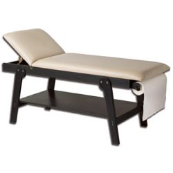 GIMA CAMILLA DE MADERA FIRENZE MIT PORTAROLLOS FÜR FISIOTERAPIA UND BIENESTAR CENTERS WENGE - 200KG