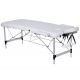 GIMA 2-SECTION ALUMINIUM MASSAGE TABLE - BLACK - BLUE - WHITE