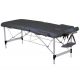 GIMA 2-SECTION ALUMINIUM MASSAGE TABLE - BLACK - BLUE - WHITE