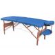 GIMA 2-SECTION WOODEN MASSAGE TABLE - BLACK - BLUE - CREAM - TURQUOISE
