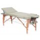 GIMA 3-SECTION WOODEN MASSAGE TABLE - BLUE - CREAM