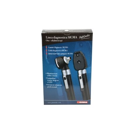 GIMA SIGMA F.O. OTOSCOPE - LED LIGHT - BLACK