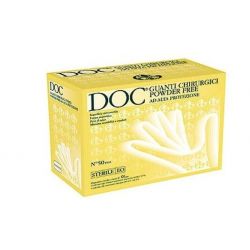 GARDENING STERILE SURGICAL GLOVES IN LATEX WITHOUT POWDER DOC 10,5GR (PACK OF 50 PAIRS) - Measure : 8