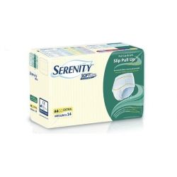 SERENITY DISPOSABLE DIAPERS FOR ADULTS - SOFT DRY SLIP PULL UP - LARGE SIZE (14 UNITS)