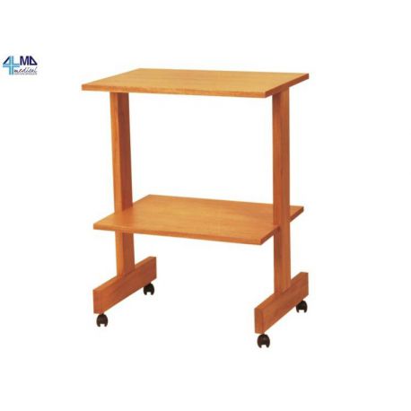MORETTI CARRO DE MADERA DOS ESTANTES 60x40x78H