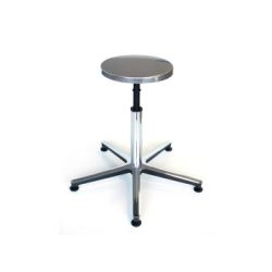 GIMA TABURETE I ALUMINIO - BASE FIJA - Ø 32CM