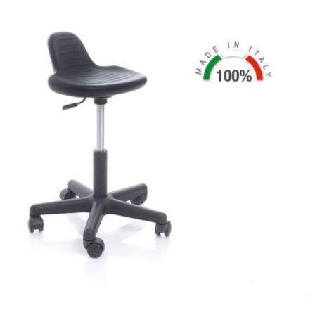 MORETTI SWIVEL STOOL MIT PLASTISCHEM BASIS UND SEAT MIT SCHLAFTEN