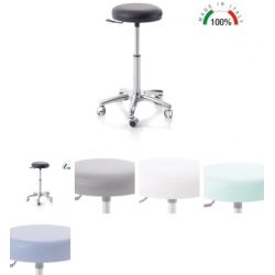 MORETTI ROTATIVE TABURETE MIT ALUMINO BASE UND ASSISTANCE AMERICA - PISTON 200MM -