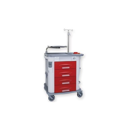 GIMA AURION EMERGENCY TROLLEY - RED