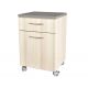 GIMA BEDSIDE TABLE WITH DRAWER - STREAKED BEIGE