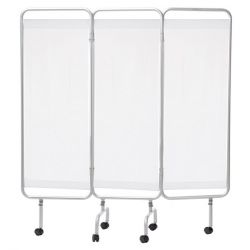 MORETTI BIOMBO DE 3 CUERPOS CON RUEDAS, ANODIZEDALUMININE