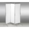 ALMAMEDICAL SCREEN 3 PANELS - 160X170H - IN ANODIZED ALUMINUM