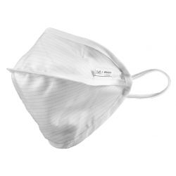 GIMA MASCARILLA QUIRÚRGICA REUTILIZABLE PARA ADULTOS MYCROCLEAN - BFE 99.8% - BLANCO-BLANCO - PINZA NASAL