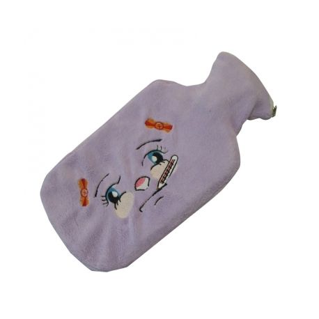 INTERMED HOT WATER BAG IN RUBBER COVERED IN FABRIC-DIFFERENT COLORS