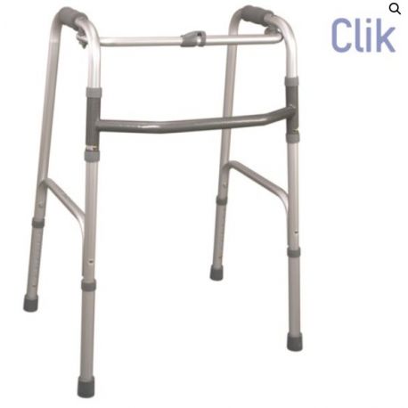 MORETTI ANDADOR DE ALUMINIO ANODIZADO -  PLEGABLE MIT BOTON - MIT 4 PUNTS - VARIAS DIMENSIONEN (RP730)