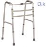 MORETTI DOUBLE FUNCTION FOLDING WALKER - FIXED OR OSCILLATING