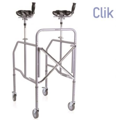 MORETTI ANDADOR DE ACERO PINTADO PLEGABLE WITH APOYO ANTEBRAZOS - AJUSTABLE PATA IN ALTURA (RP754A)