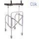 MORETTI FOLDING WALKER WITH ANTIBRACHIAL SUPPORT AT TABLE IN PAINTED STEEL
