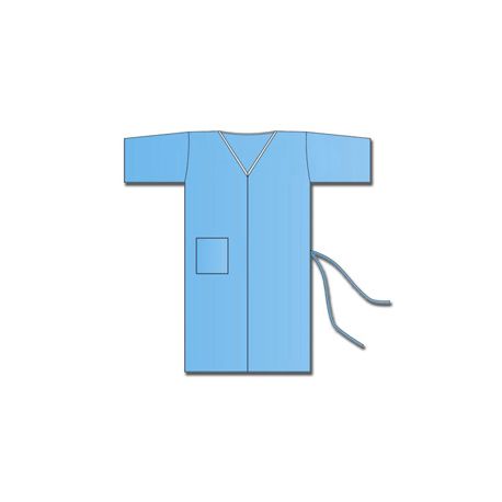 GIMA KIMONO - BLAU - EINZELGRÖSSE - ABNEHMBAR - NICHT STERIL (100 UDS)