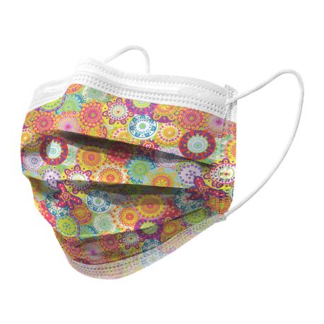 GIMA GISAFE MASCARILLA FILTRANTE PARA CIRUJANO 98% 3 CAPAS TIPO IIR MIT PRESILLAS - ADULTO - COLOR – FLOWPACK (10 UDS.)