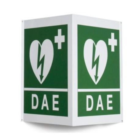 MORETTI WALL SIGN FOR DEFIBRILLATOR - DOUBLE SIDED