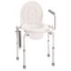 MORETTI TOILET CHAIR 4 FUNCTIONS - FIXED WITH FOLDING ARMRESTS - 4 TIPS