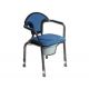 GIMA COMFORT TOILET CHAIR - HEIGHT ADJUSTABLE - BLUE