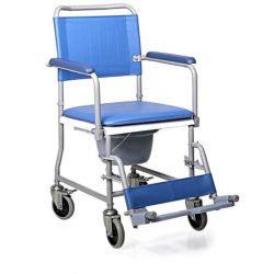 MORETTI SILLA CÓMODO DE ACERO PINTADO - RESPALDO DESMONTABLE - CON RUEDAS GIRATORIAS