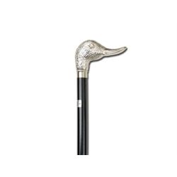 GIMA WOOD STICK - CHROMED "DUCK" HANDLE