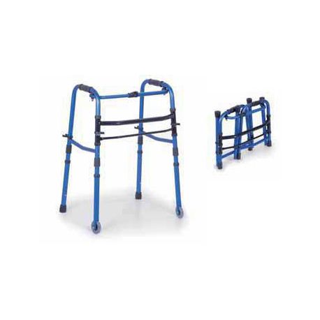 MORETTI ANDADOR PLEGÁVEL EM 4 PARTES - 2 FIJAS RUEDAS (AZUL)